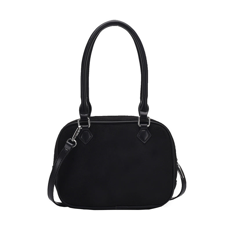 Bolso de mano para mujer, bandolera de ante