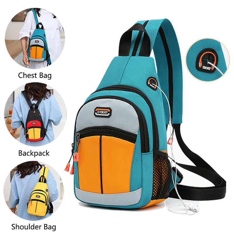 Mochila con diseño USB