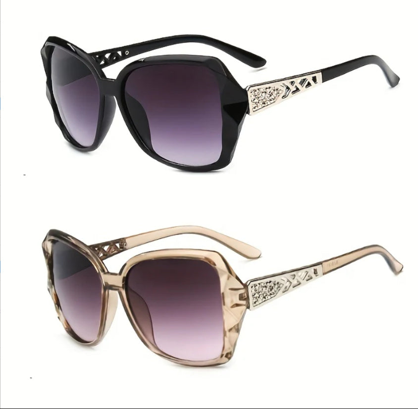 Gafas de sol de montura grande para mujer